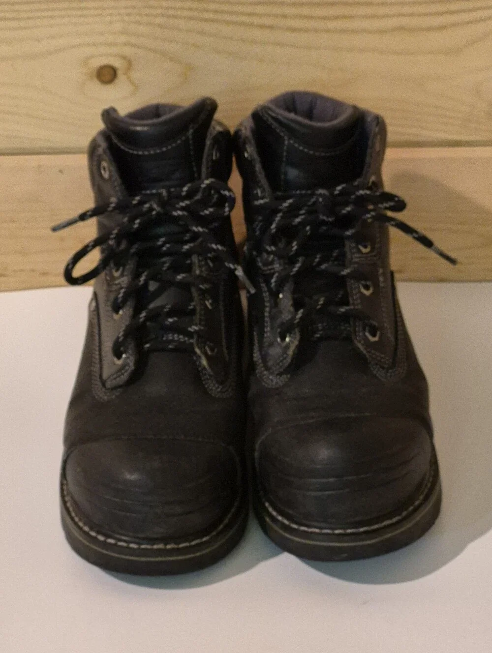 Timberland Mens Pro Series Steel Toe Black Work Boots Size 11